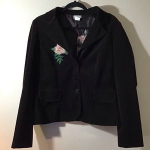 Corduroy Embroidered Jacket by Fashion Bug